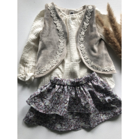 Rokje Noor Bloemen Mauve 